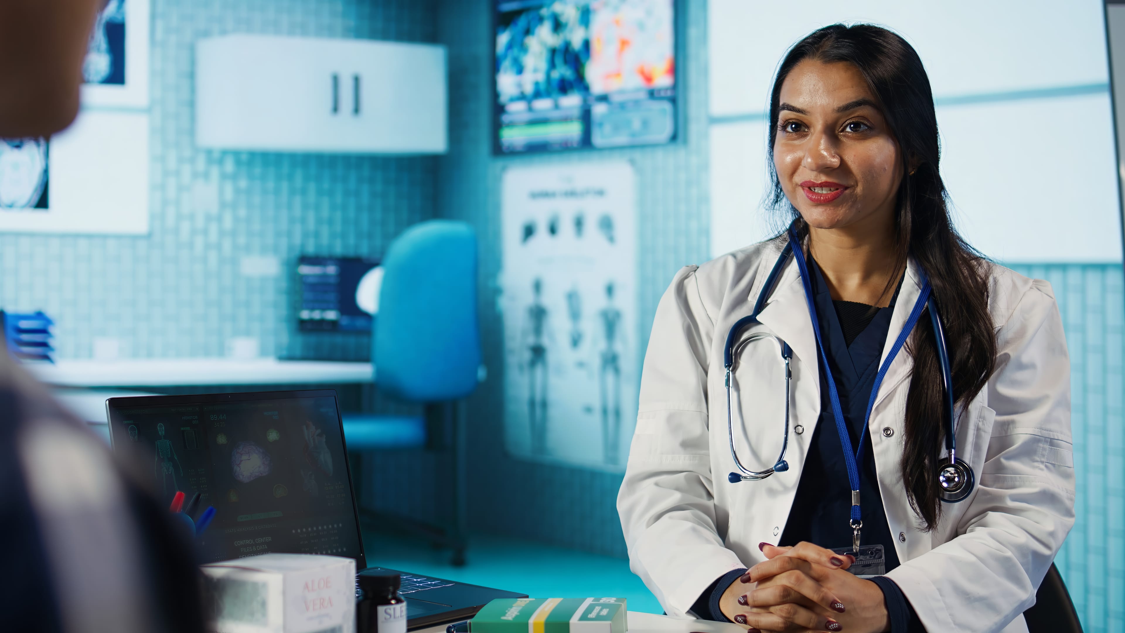 Doctor with patient at Pranodha Care